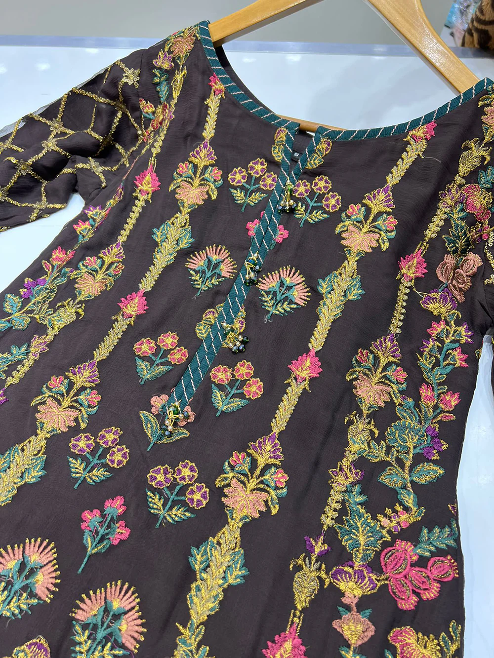 10 PECAN - Readymade - Baroque Chantelle Inspired Suit - Image 3