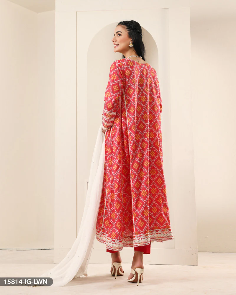 15814 Readymade Casual lawn Suit - Image 2