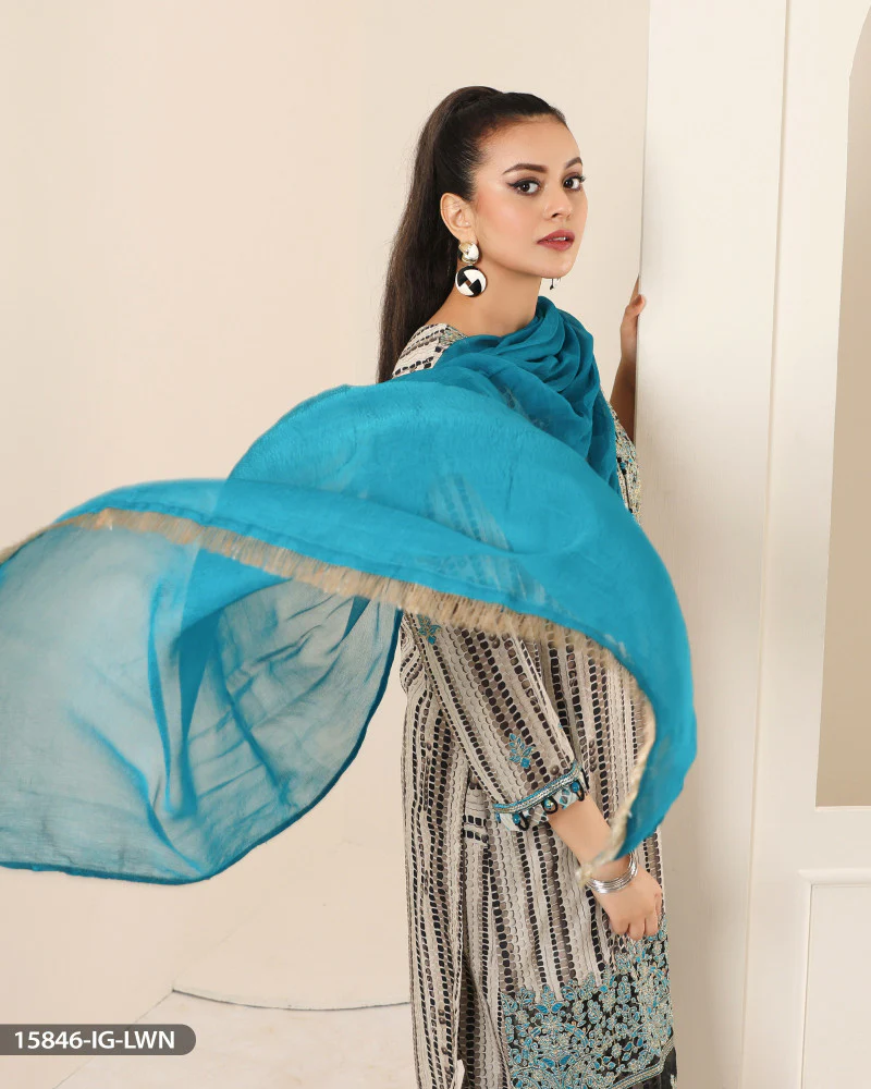 15846 Readymade Casual lawn Suit - Image 4