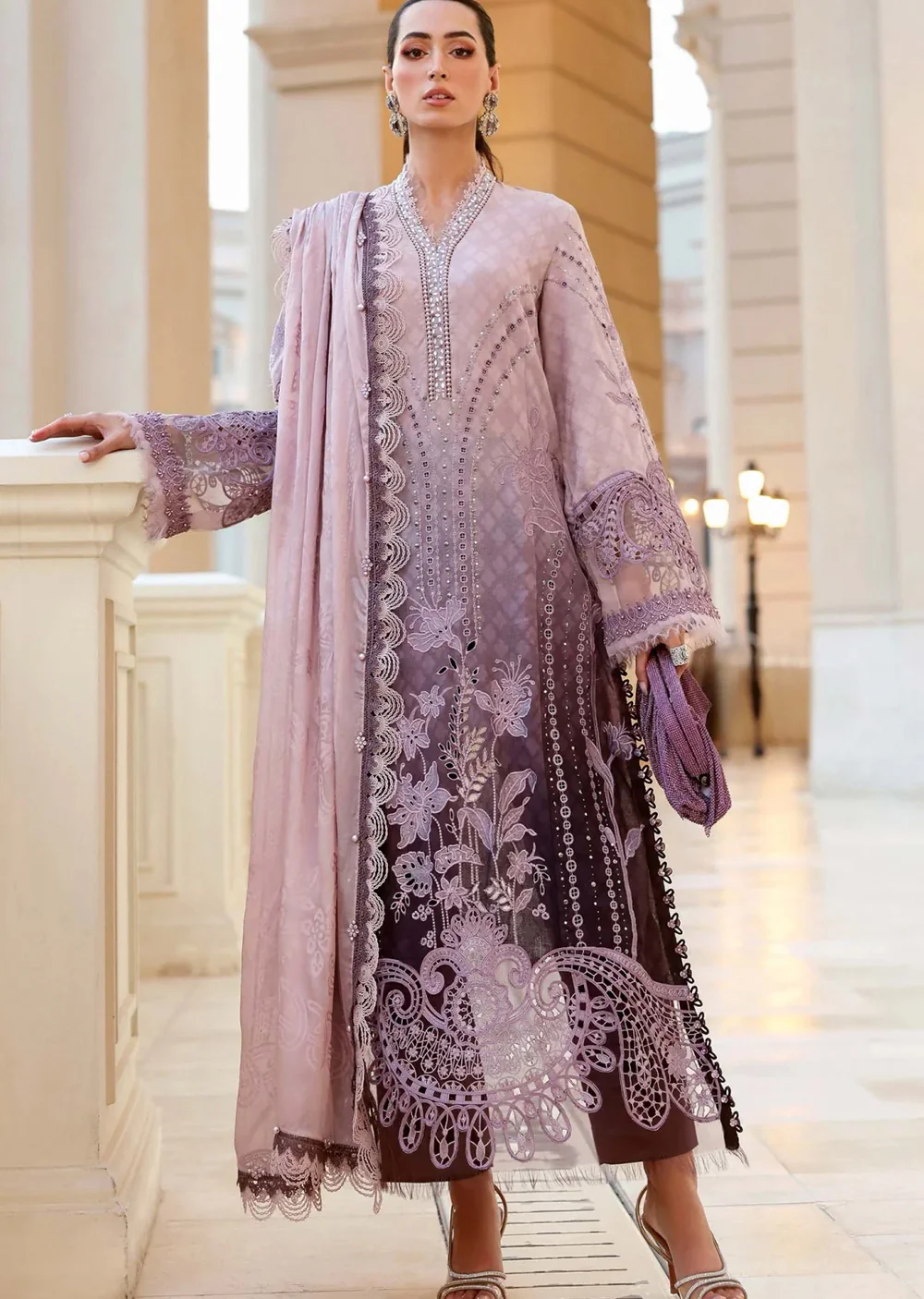 MPT2601-B Unstitched - Maria B LUXE LAWN 2026