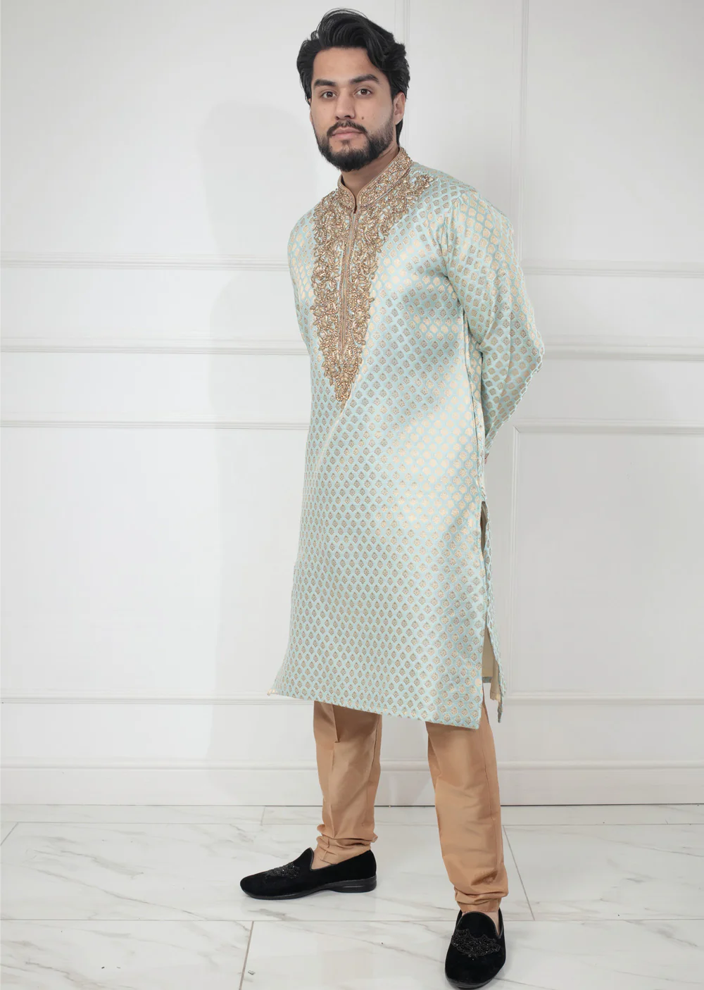 AK202 Father & Son Kurta Trouser - 5 Colours - Image 4