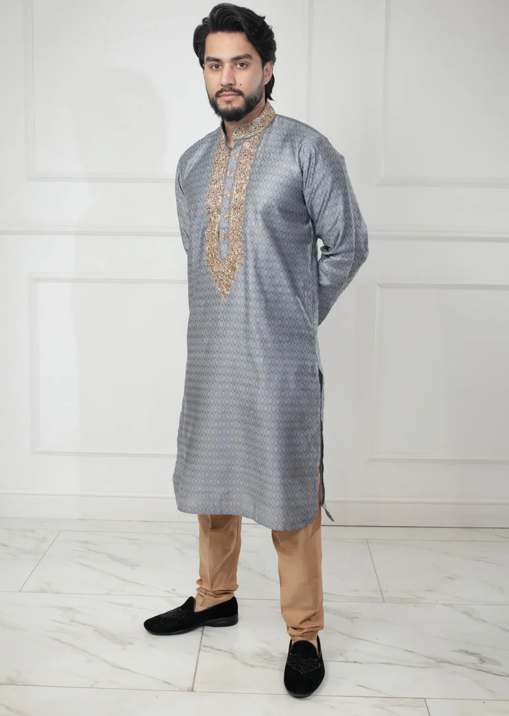 AK203 Father & Son Kurta Trouser - 5 Colours - Image 2