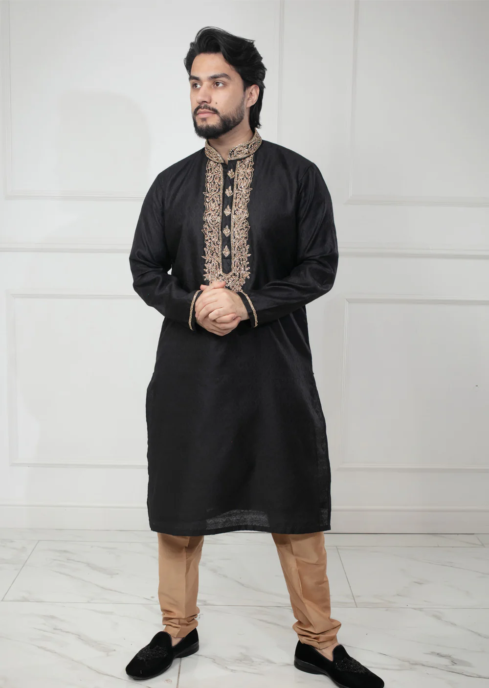 AK203 Father & Son Kurta Trouser - 5 Colours - Image 3