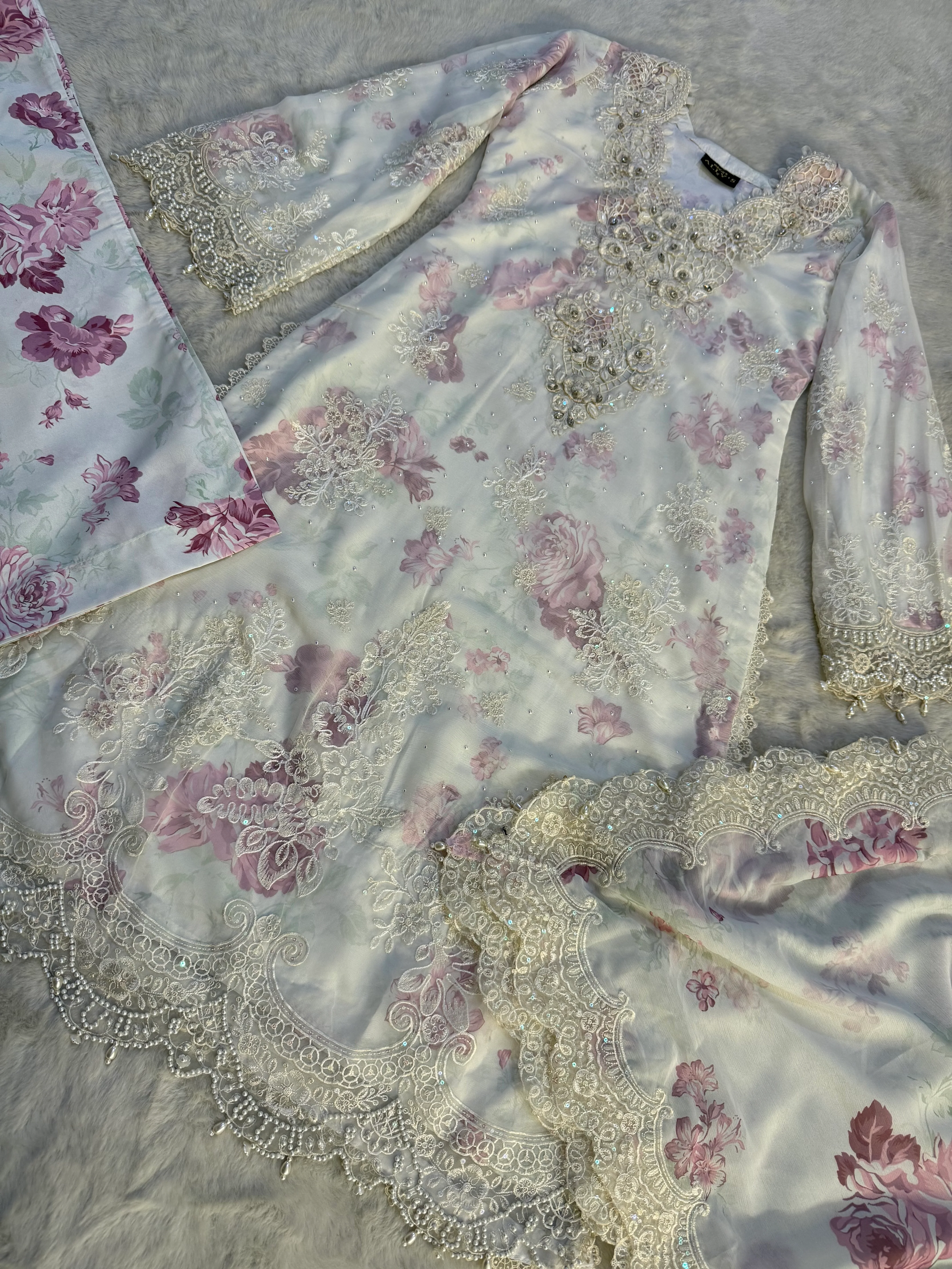 AL-4355 Readymade Chiffon Allys Formal suit 2025 - Image 2