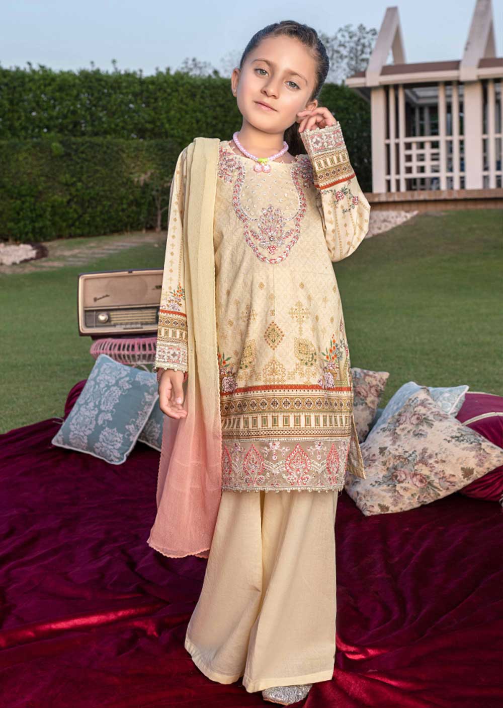 AL-700 - Readymade - Kids Luxury Lawn Collection by Ally's 2023