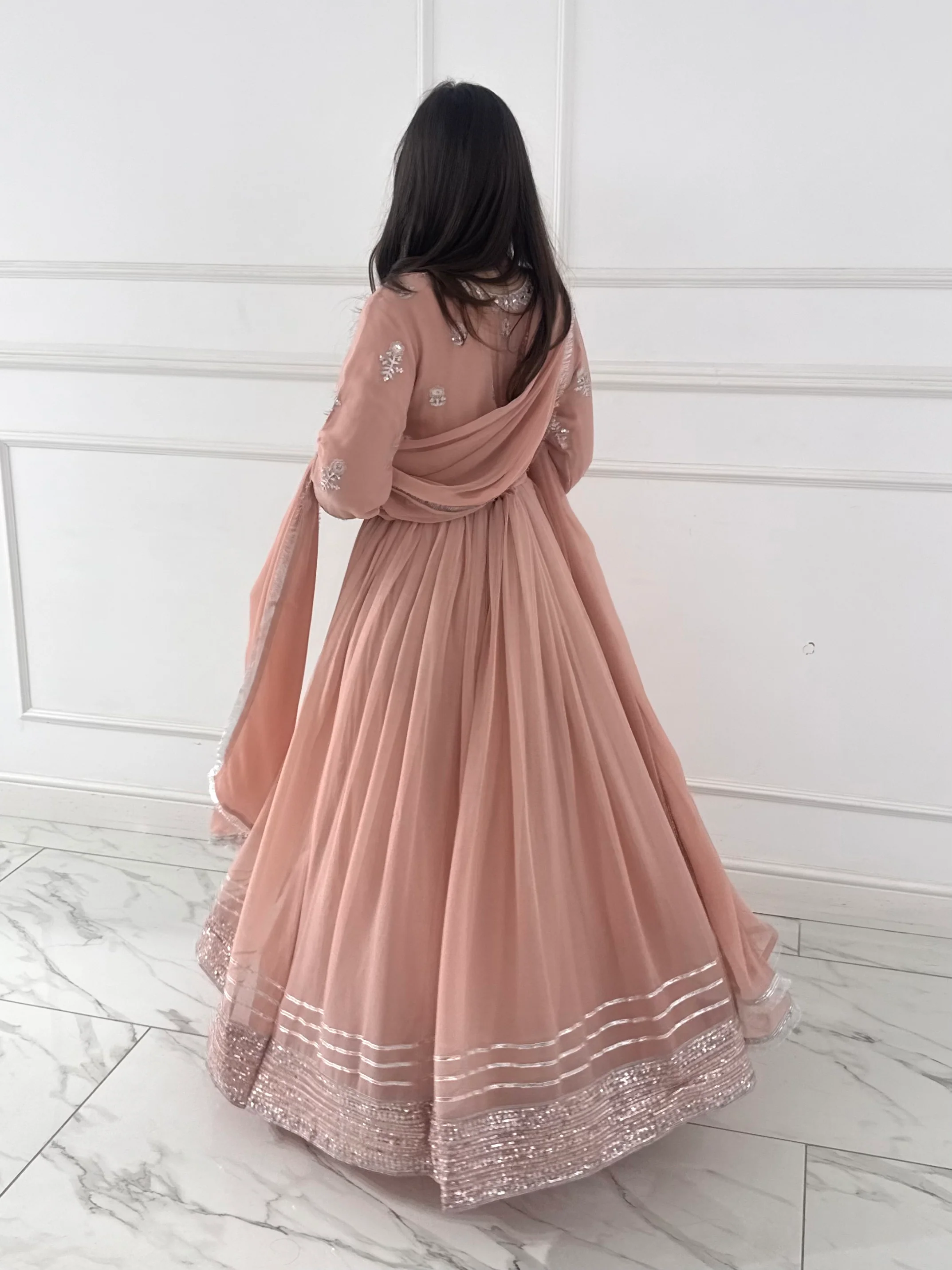 ALA-108 chiffon 3 piece maxi suit - Image 5