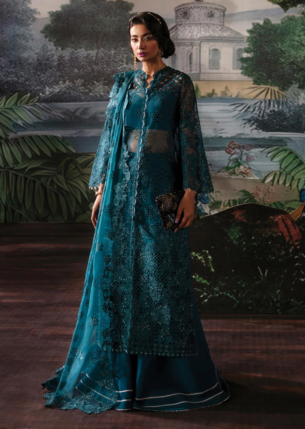 ALF24V-02-R - Alba - Readymade - La Fuchsia Festive Collection by Afrozeh 2024