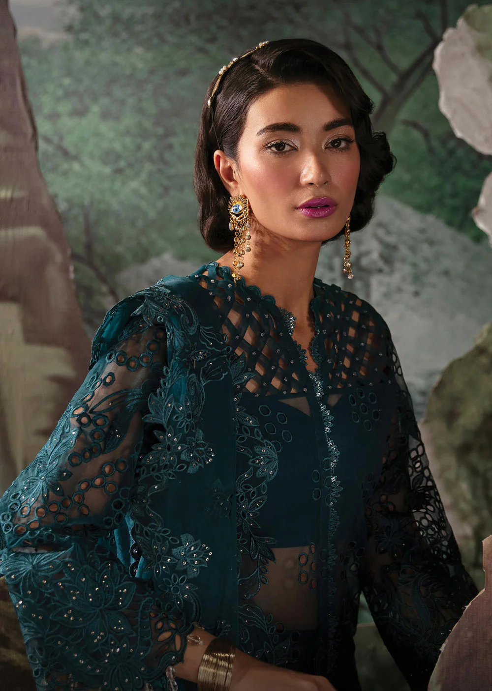 ALF24V-02-R - Alba - Readymade - La Fuchsia Festive Collection by Afrozeh 2024 - Image 3
