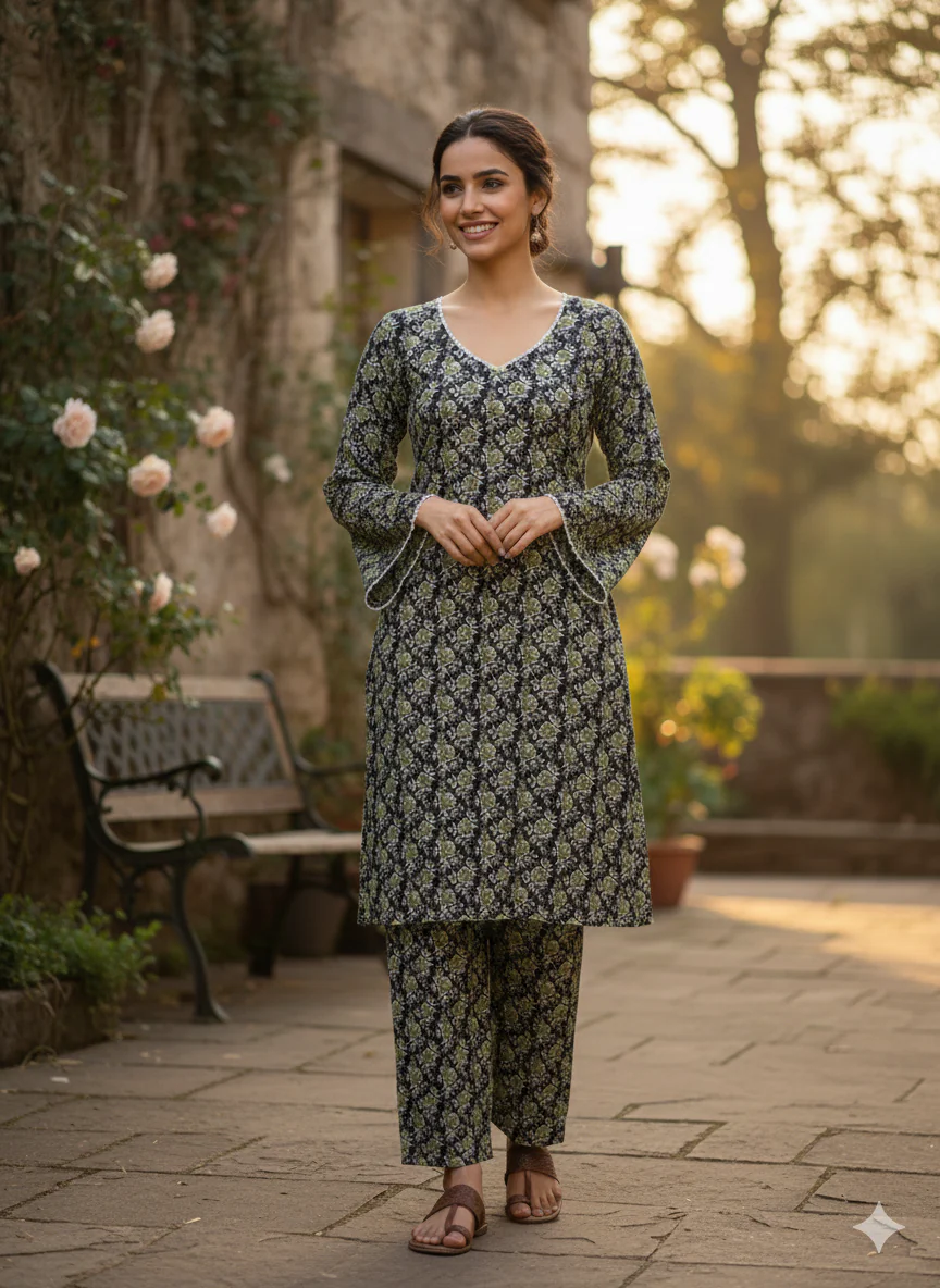 ALM-101 - PRINTED VELVET CO-ORD - Image 15