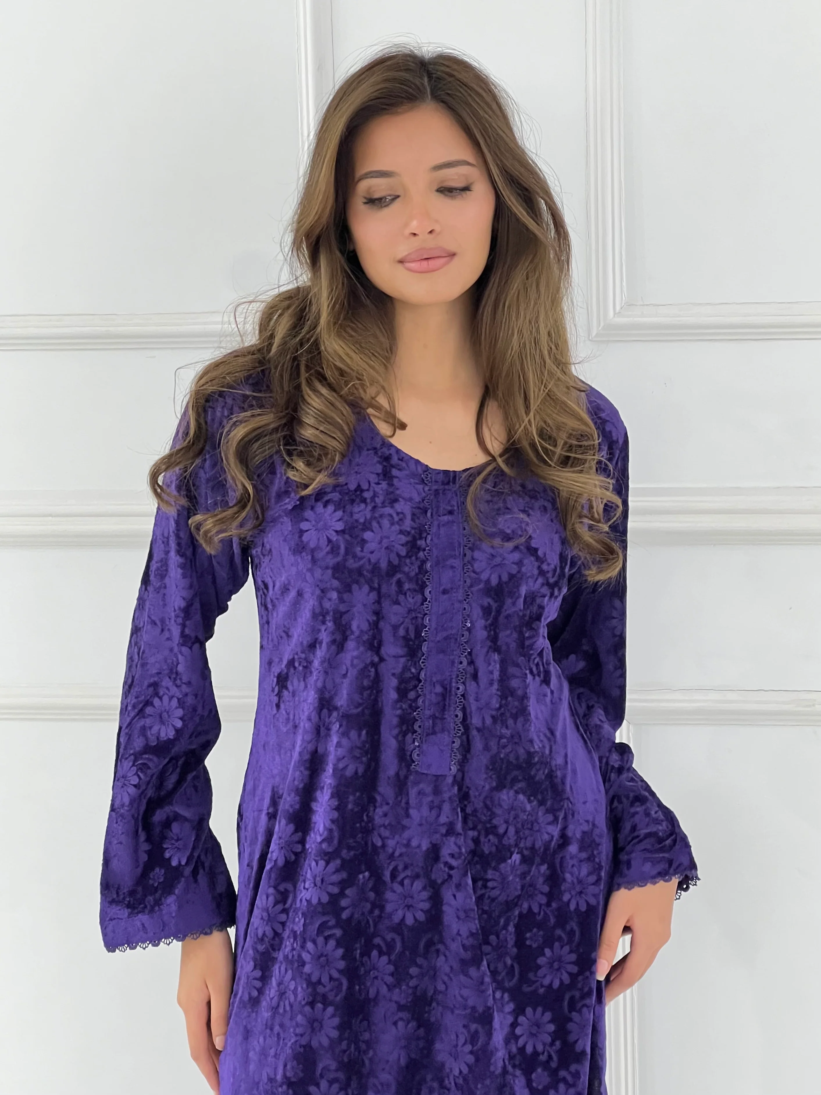 ALM-103 - Velvet Self Print Co-ord Mummy and Me - Image 22