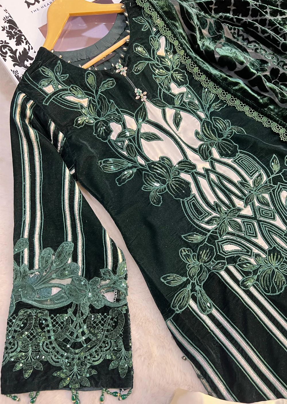 ALYZ-09 - Green - Readymade Winter Suit by Ally's 2025 - Image 2