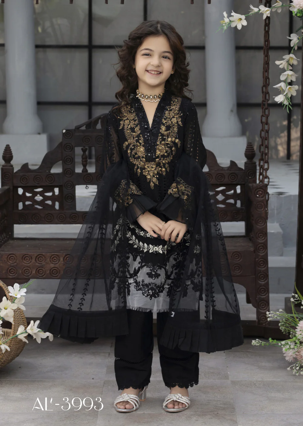 ALYZ-02 - Black- Readymade Kids Winter Suit by Ally's 2025