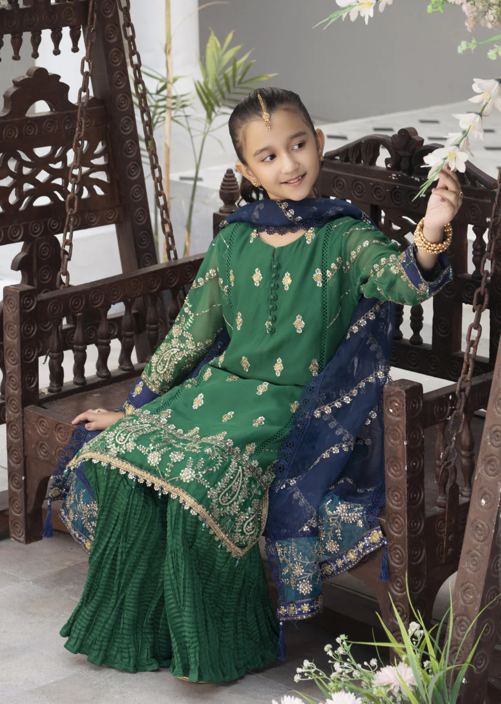 ALYZ-04 - Green - Readymade Kids Winter Suit by Ally's 2025 - Image 2