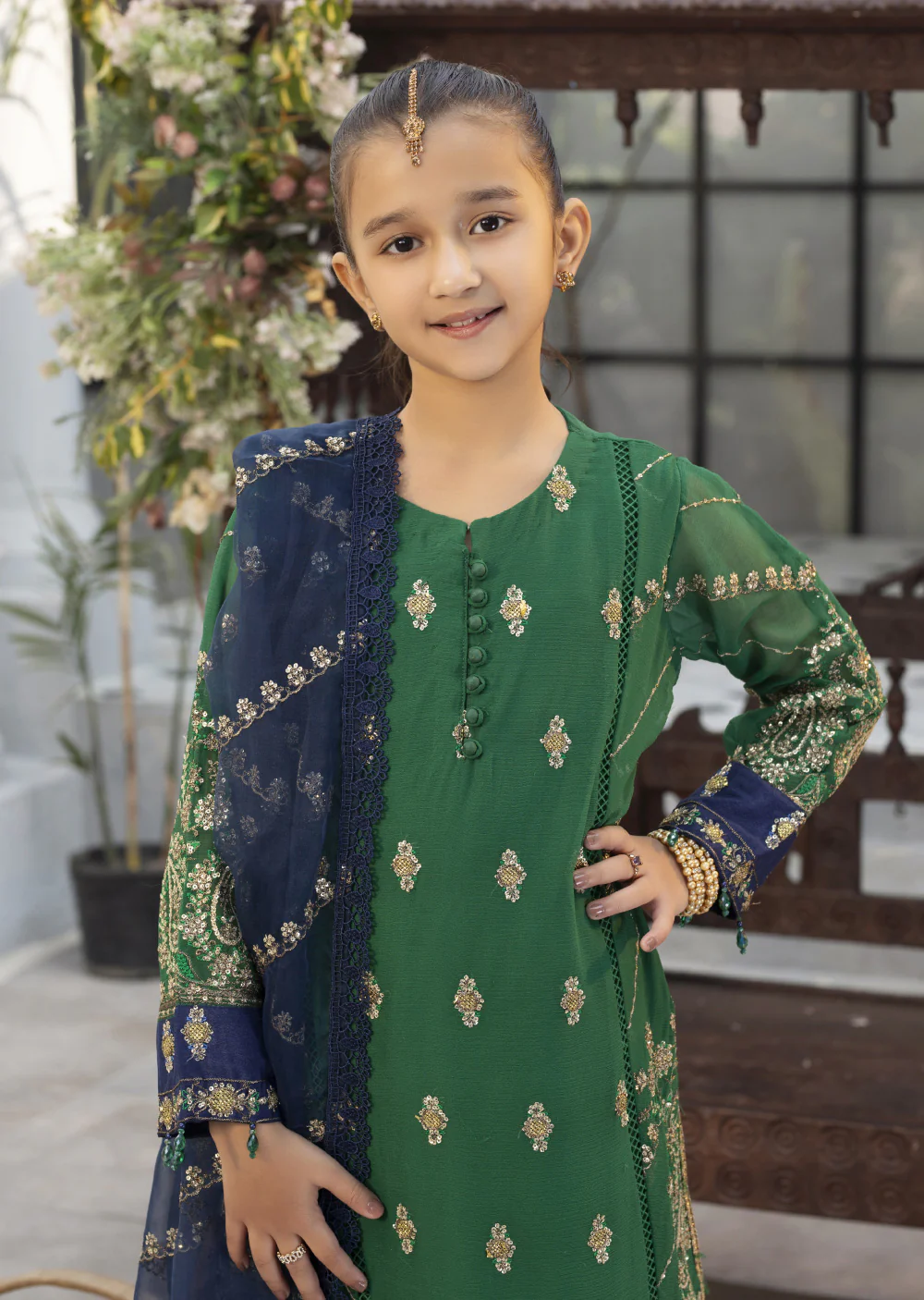 ALYZ-04 - Green - Readymade Kids Winter Suit by Ally's 2025 - Image 3