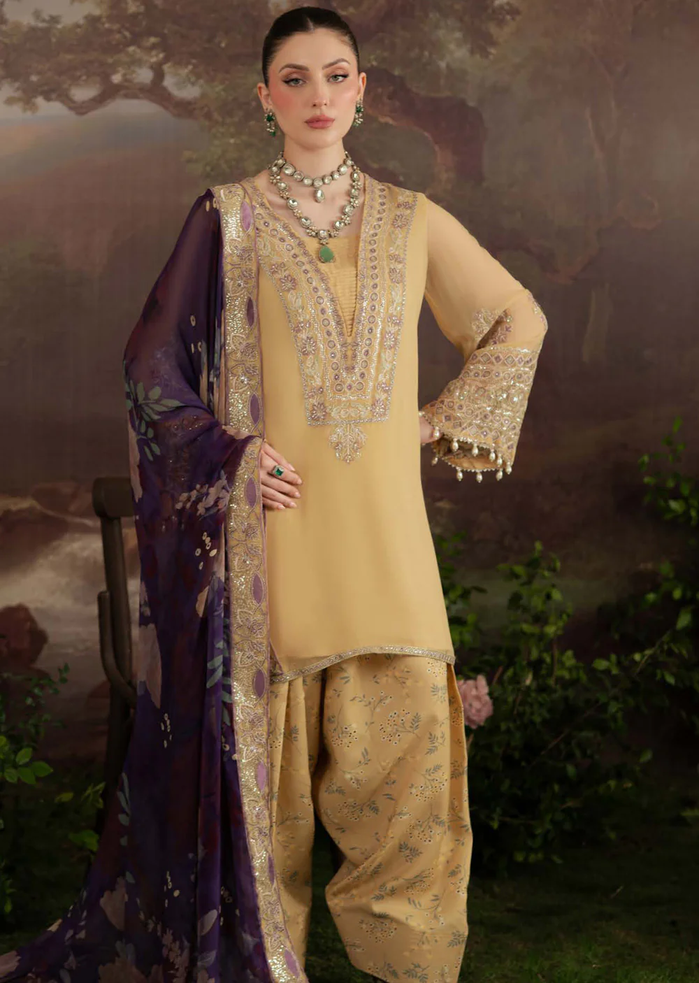 AM-14 Nureh Amaya Lux Chiffon Suit