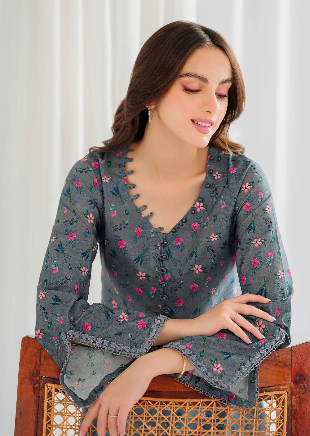 Amoli - Readymade 2 Piece Garnet Suit - Image 5