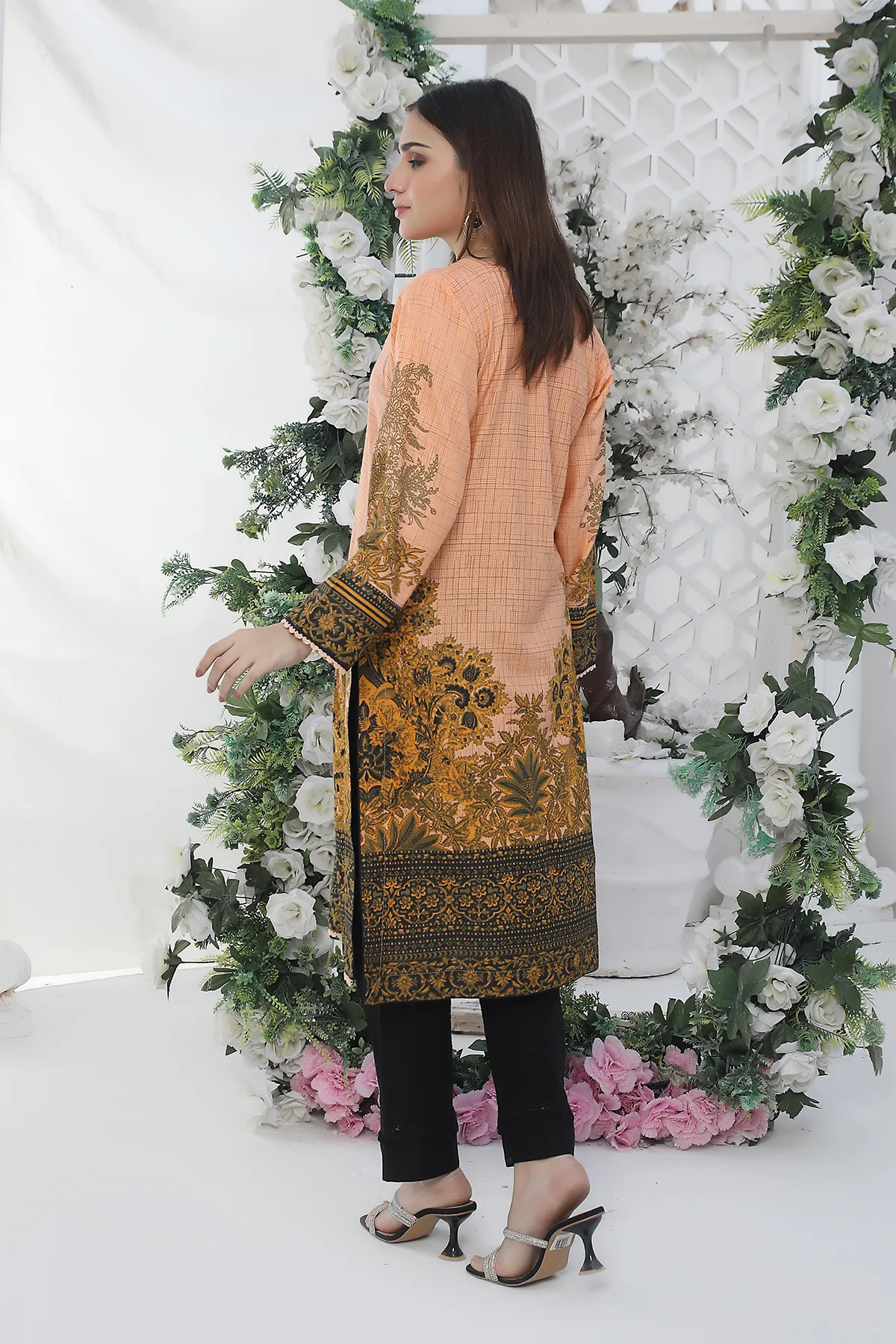 AMT42001 Layla - Peach Kurti - Image 3