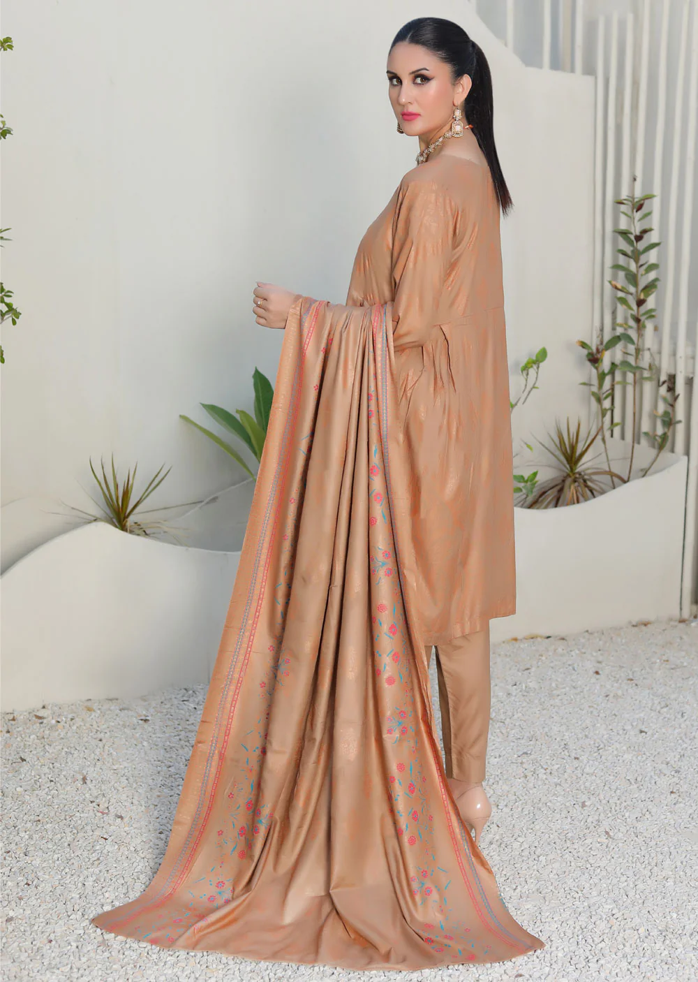 AMT44007-C Readymade Winter Linen Suit - Image 2