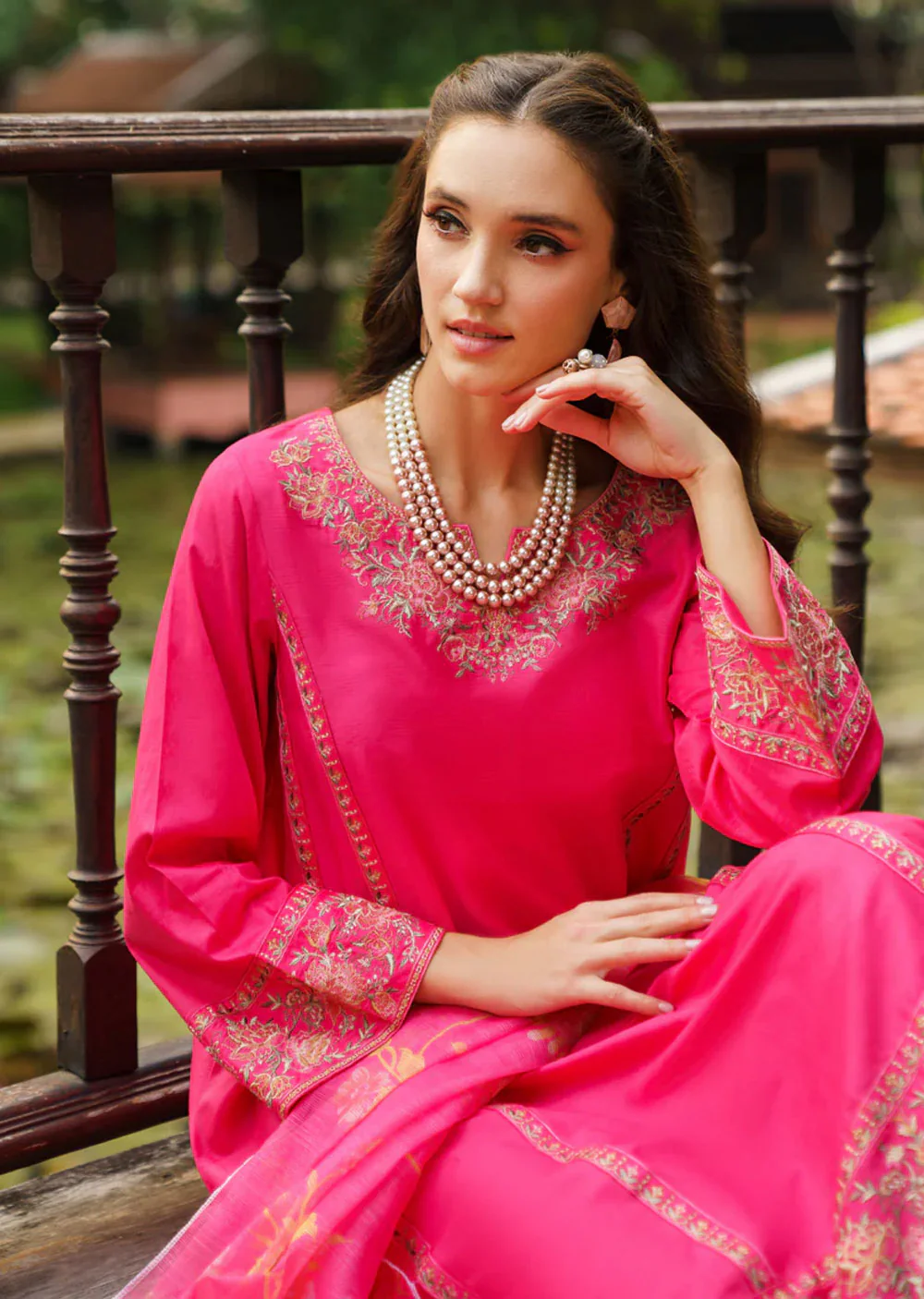 Apsarah - Readymade 3 Piece Cotton Suit - Image 2