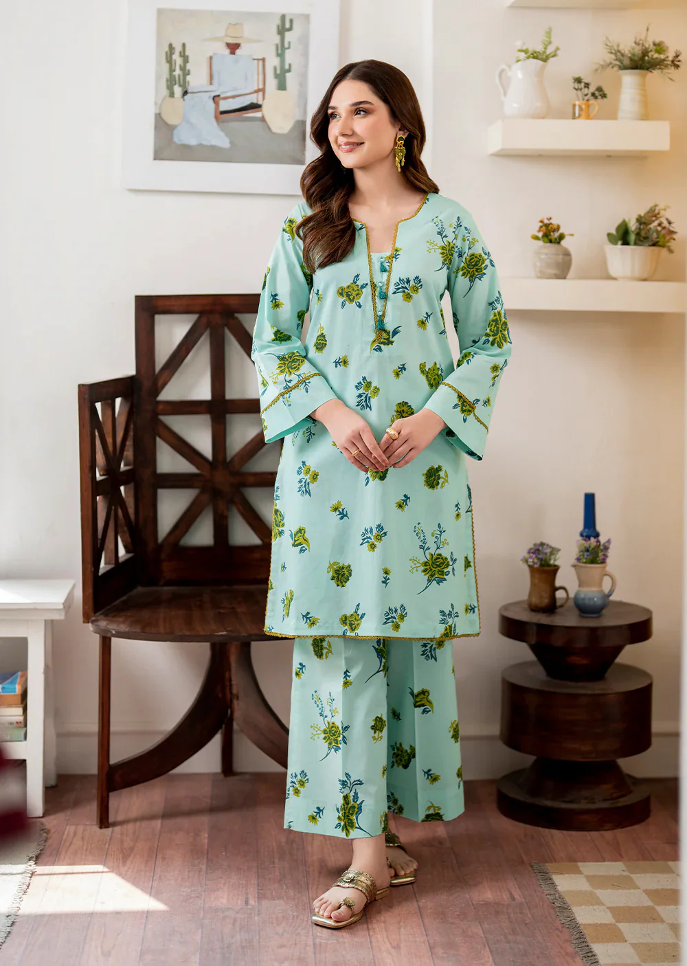 Aqua - Readymade 3 Piece Garnet Suit - Image 3