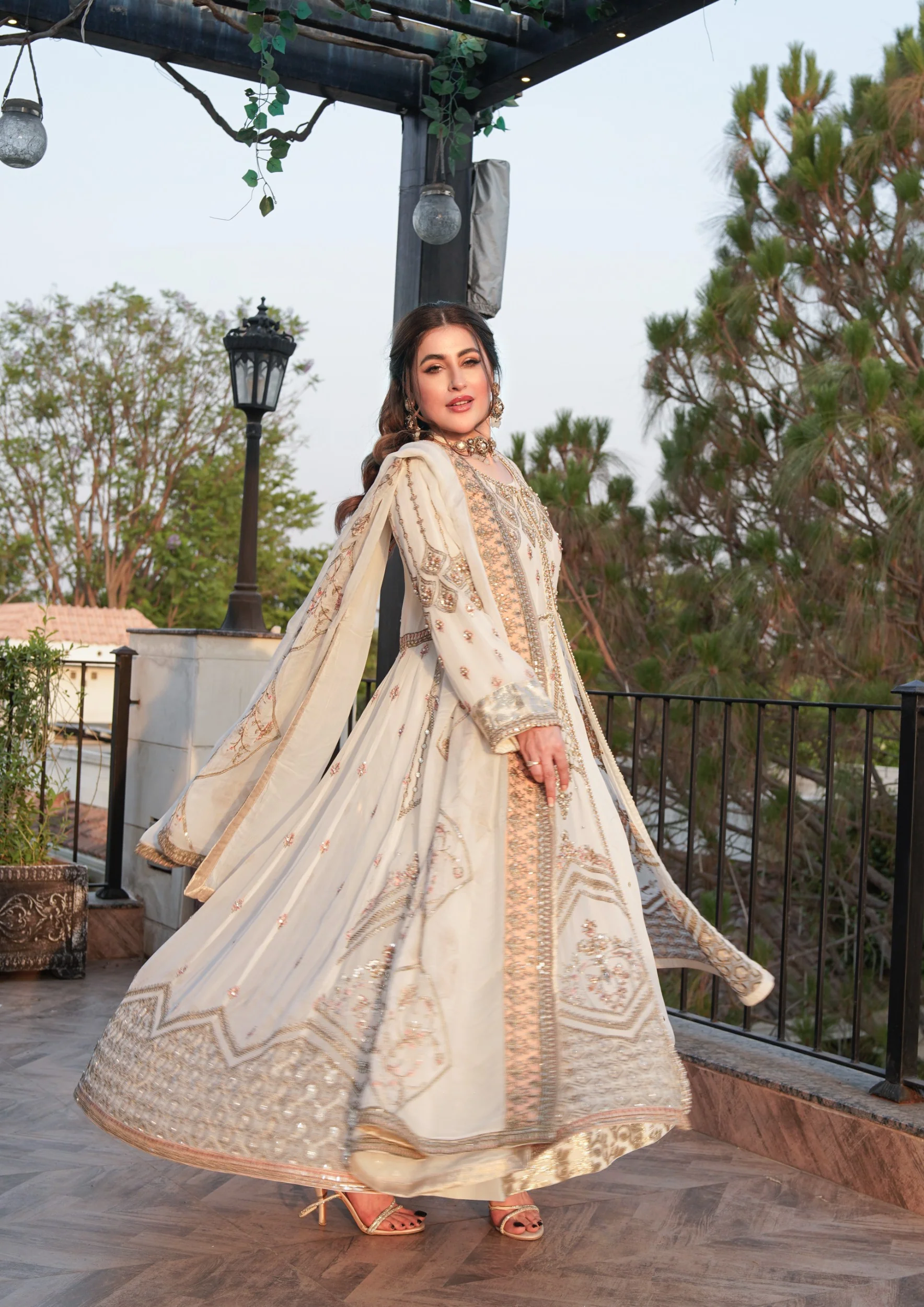 MARW-1600- Off White - Readymade Wedding Wear Outfit - Image 15