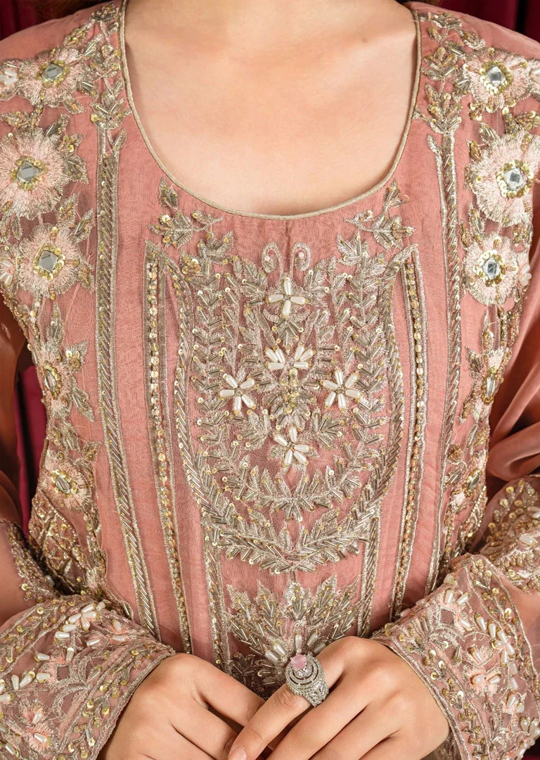 MARW-1602- Light Pink - Readymade Wedding Wear Outfit - Image 5