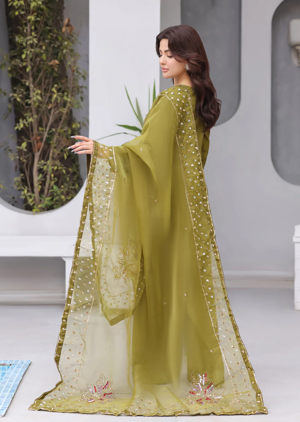 ASB-07 - Readymade Mandi Green - Silk Luxe - Image 3