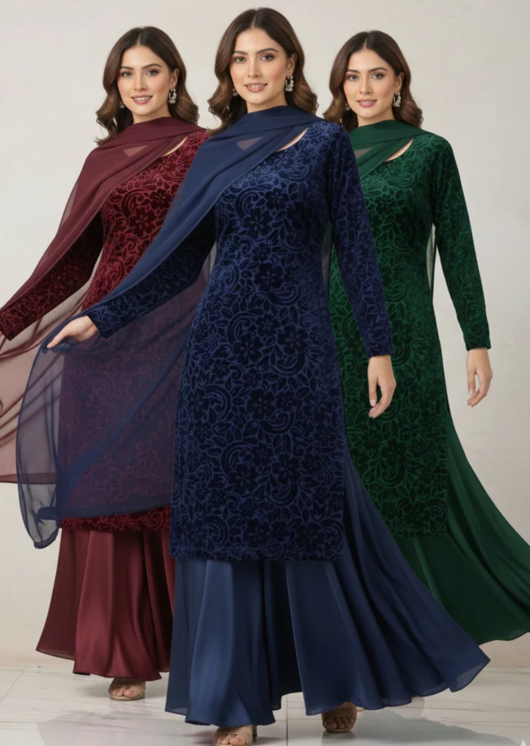 ASB-16- Readymade Winter Pallachi Suit 2025