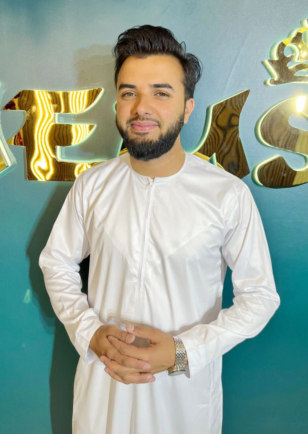 ASD01 Mens/Boys White Omani Thobe - Image 5