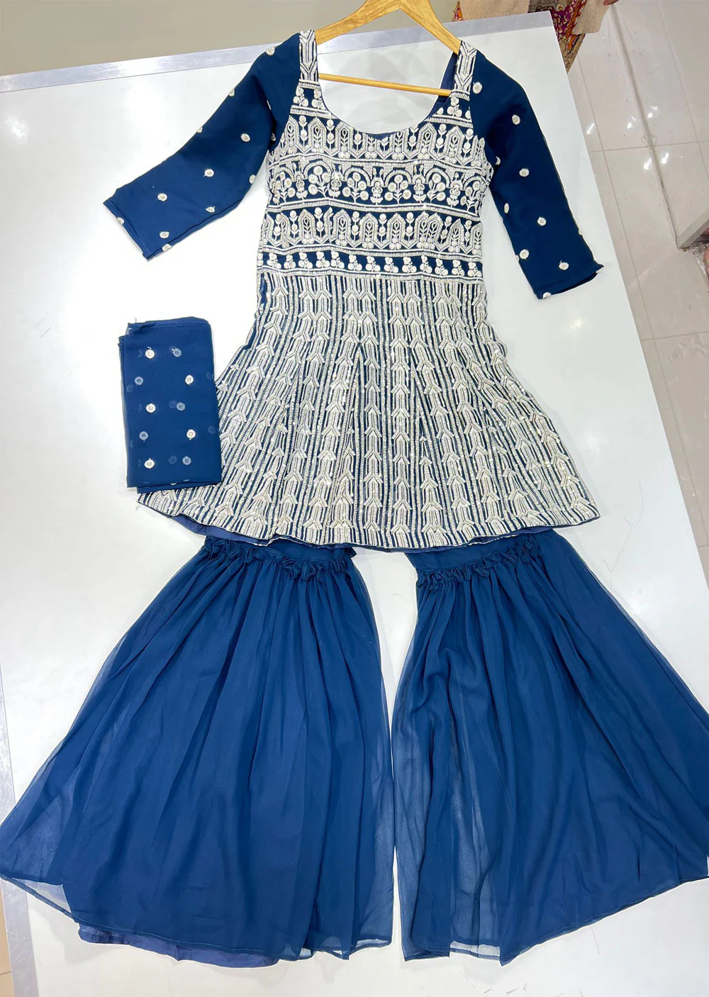 ASF Mumtaz Teal Readymade Georgette Suit