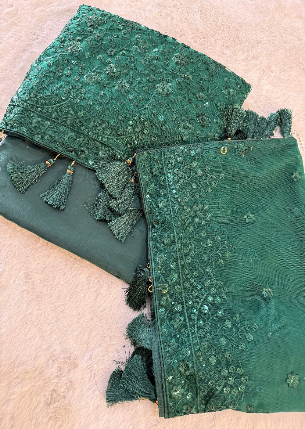 ASF8899 - Unstitched - Heavy Net Sequence Suit