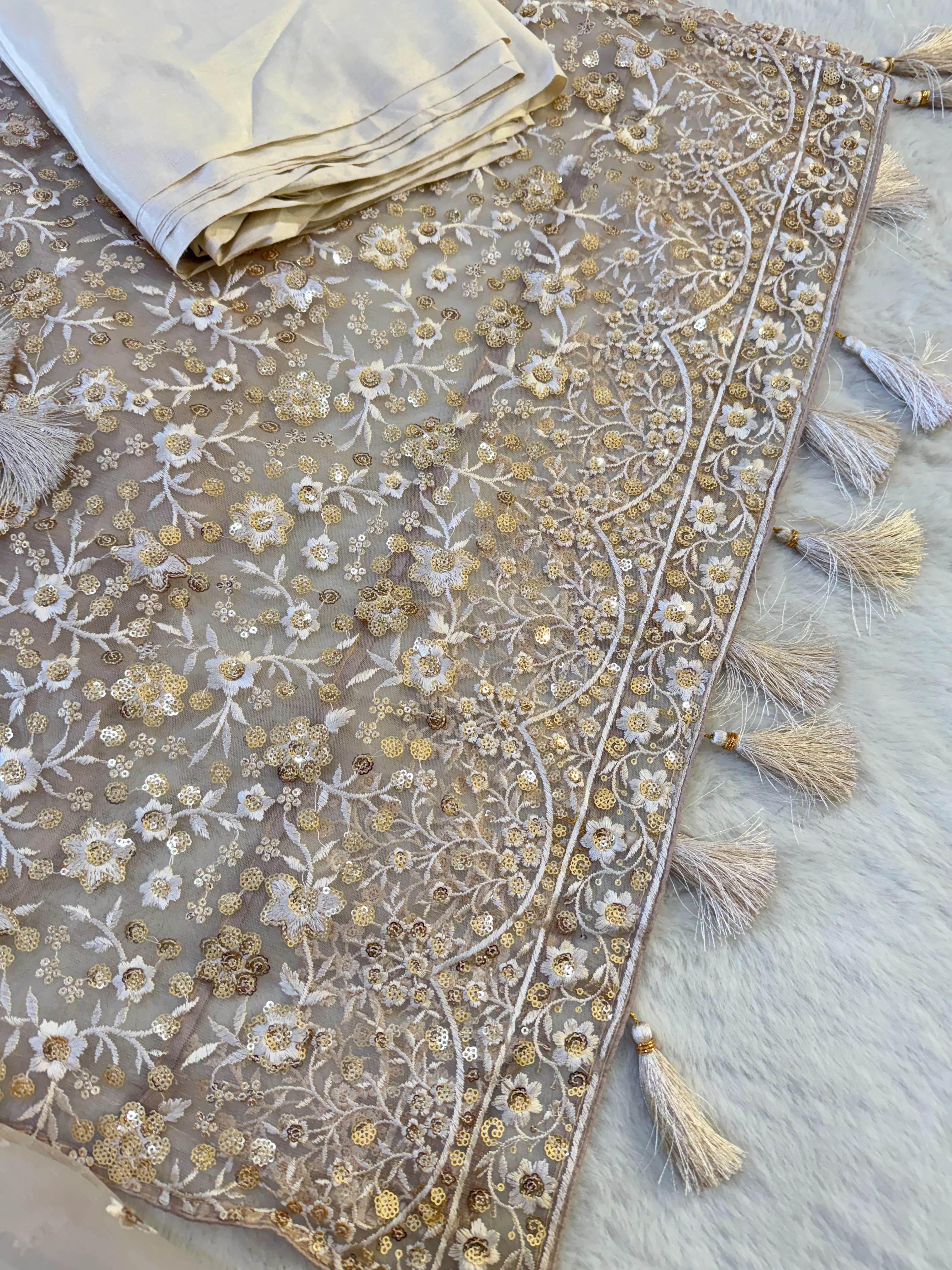 ASF8899 - Unstitched - Heavy Net Sequence Suit - Image 4