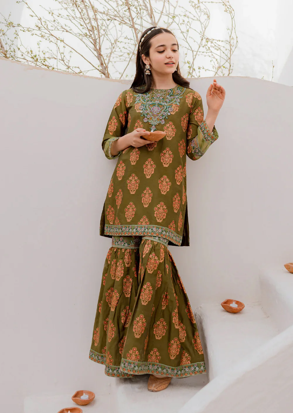 ASHNA - Readymade Kids Suit by Garnet 2024