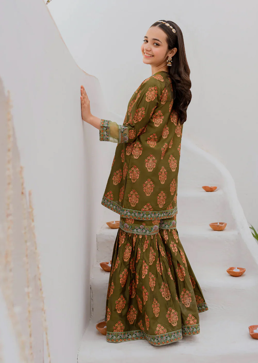 ASHNA - Readymade Kids Suit by Garnet 2024 - Image 3