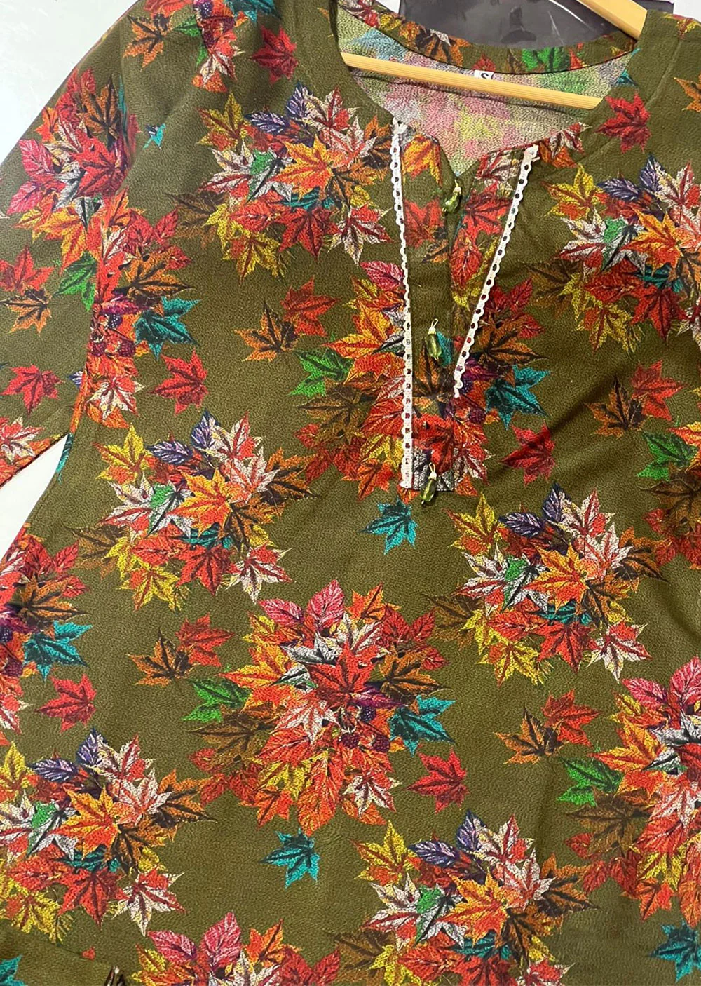 ASK428 Readymade 2 Piece Winter Dhanak Co-ord - Image 2