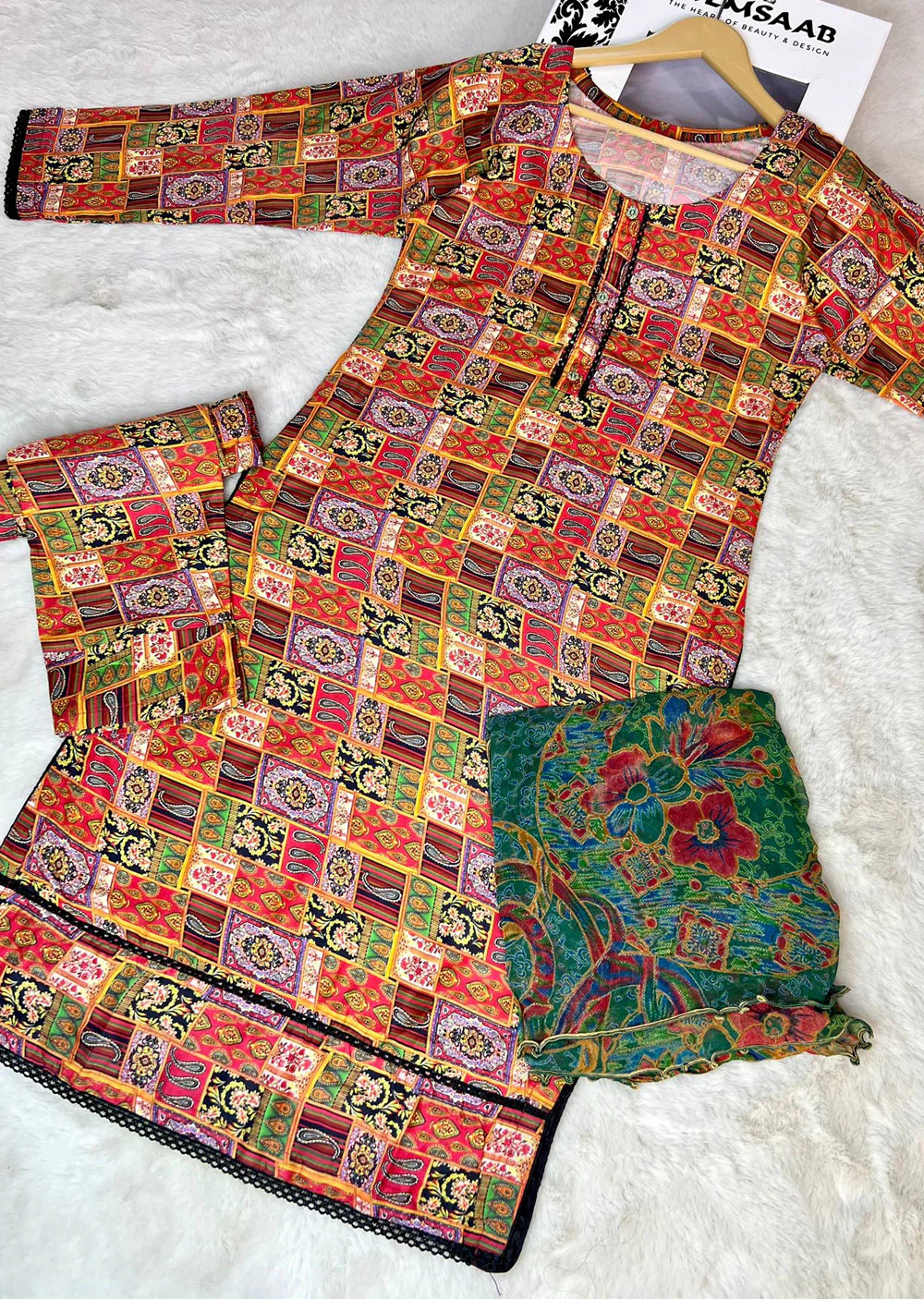 ASK906 Readymade Linen 3 Piece Suit