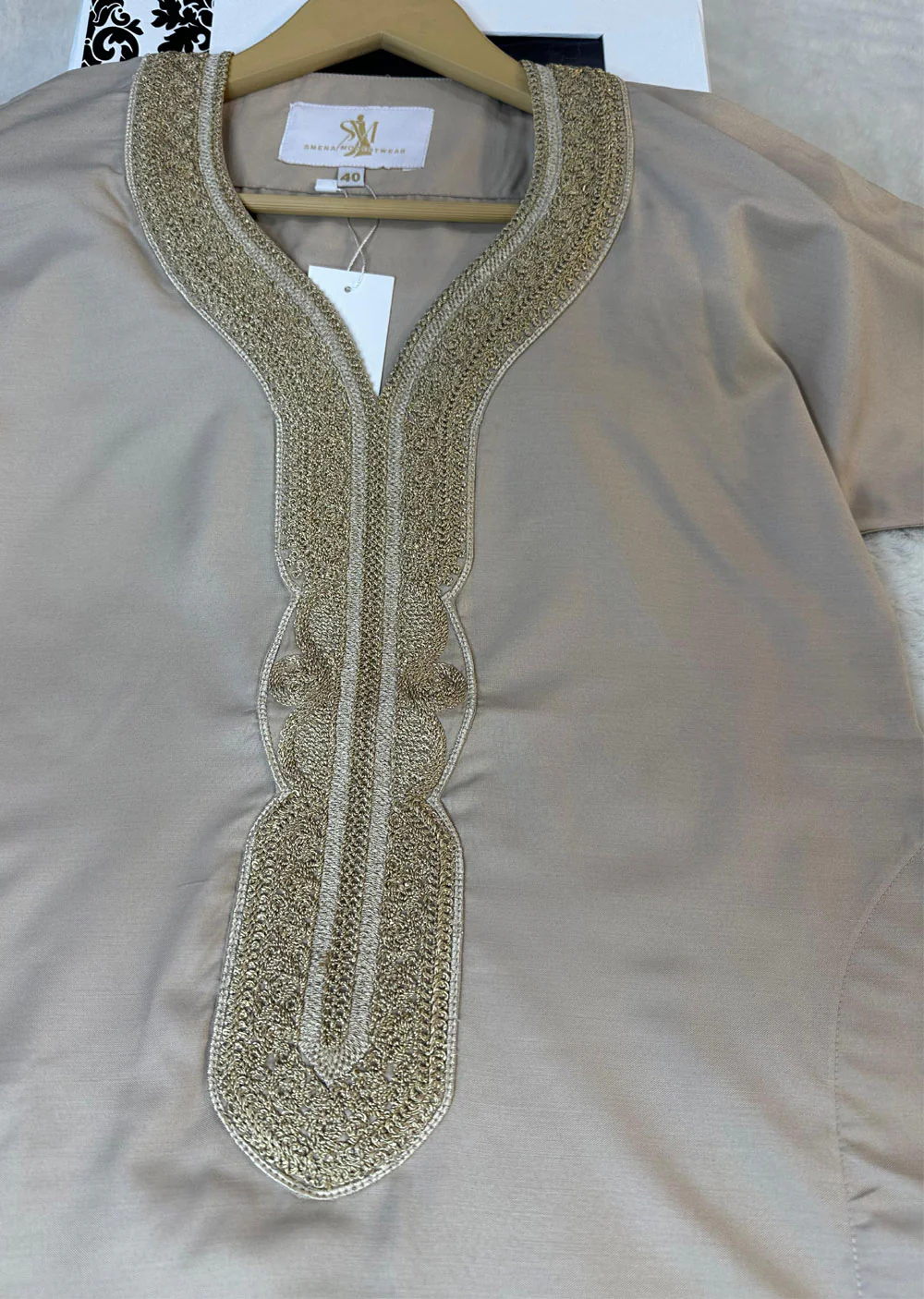 ASM285 Gold Father & Son Lightweight Moroccan Thobe - Image 8