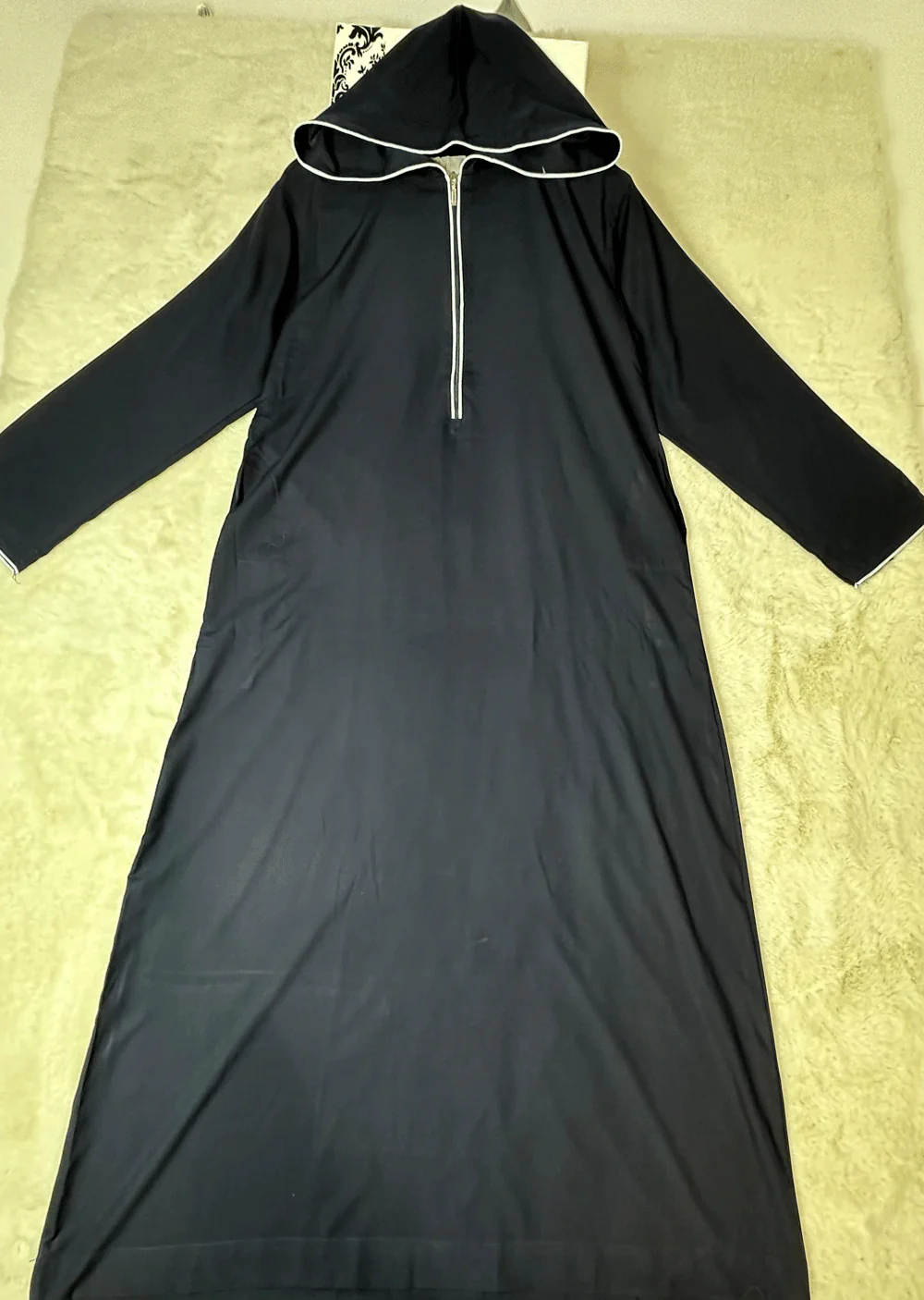 ASM35 Mens Hooded Piping thobe - Image 3