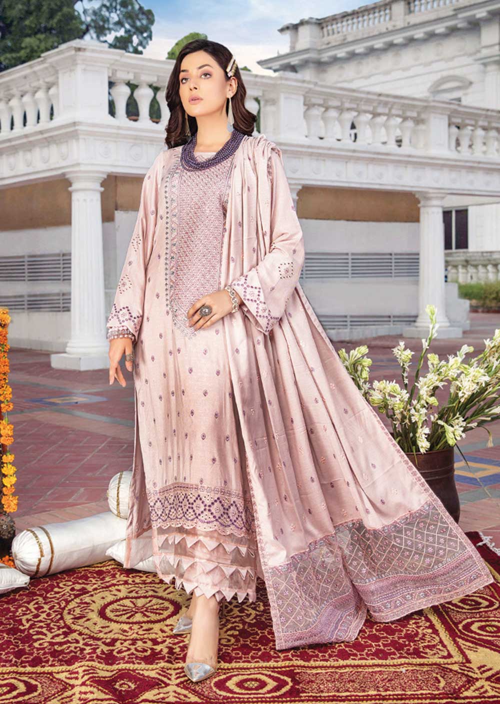 ATR-02 - Unstitched - Dhoop Kinaray Vol 11 by Abisha 2022
