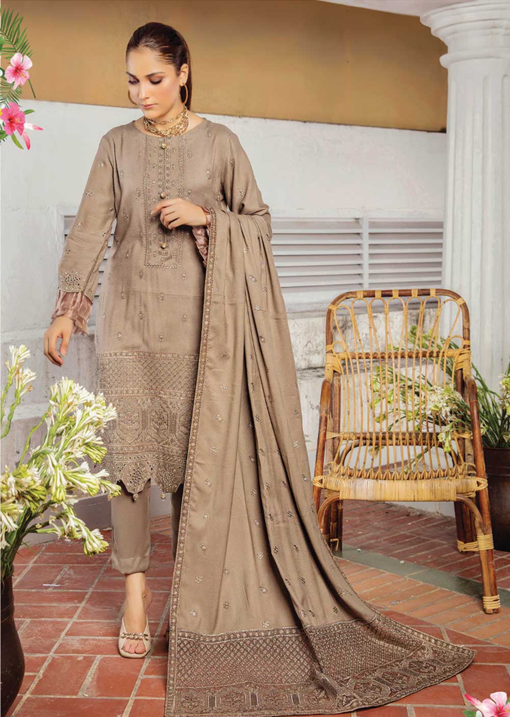 ATR-05 - Unstitched - Dhoop Kinaray Vol 11 by Abisha 2022 - Image 3