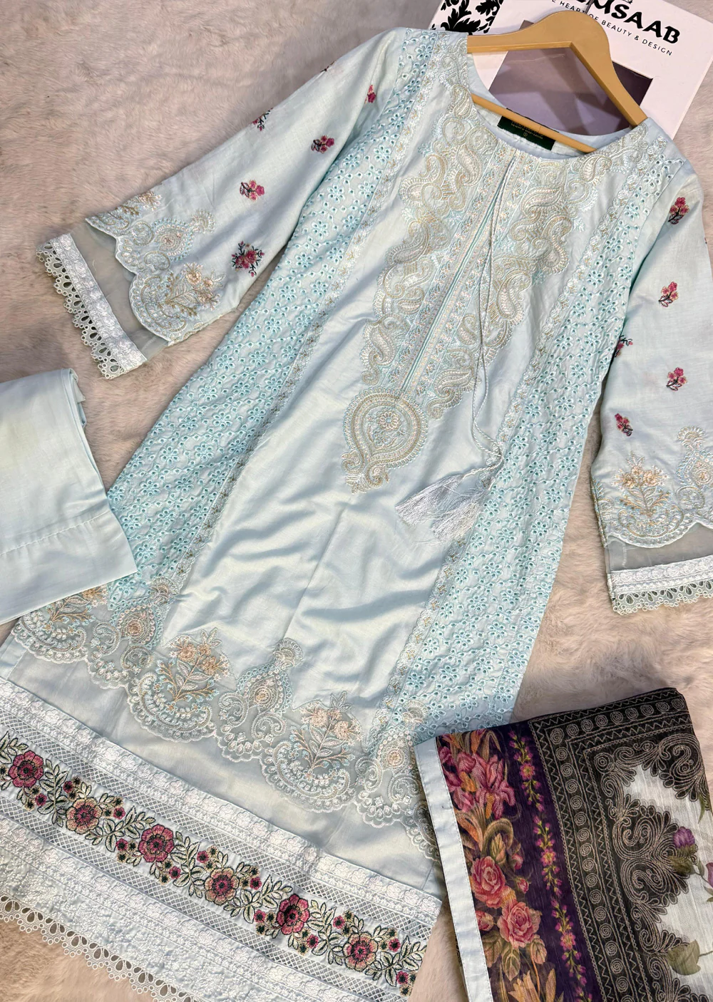 ATR-1136-Ferozi- Sehrish B Lux Cotton