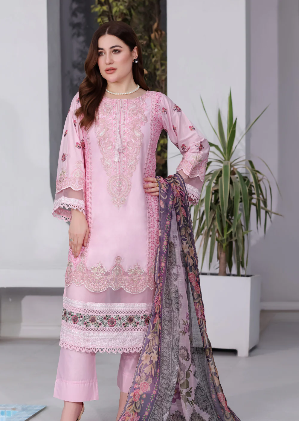 ATR-1136-Pink - Sehrish B Lux Cotton