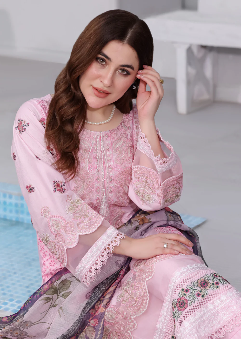 ATR-1136-Pink - Sehrish B Lux Cotton - Image 2