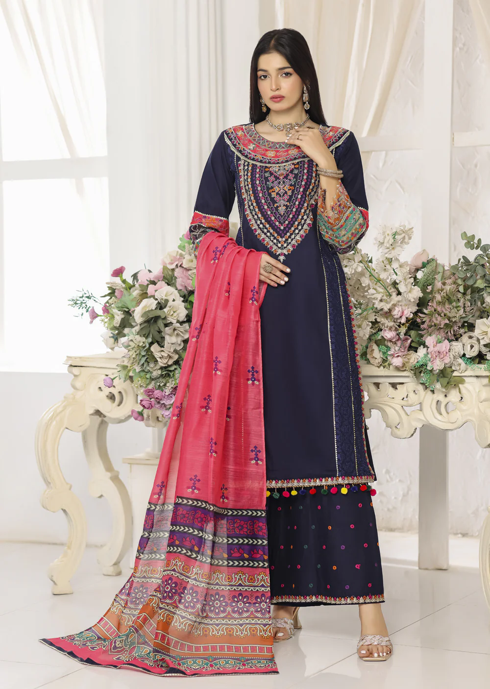 ATR-1157- Readymade Sehrish B Lux Cotton - Image 12