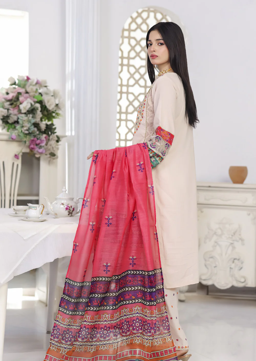 ATR-1157- Readymade Sehrish B Lux Cotton - Image 4