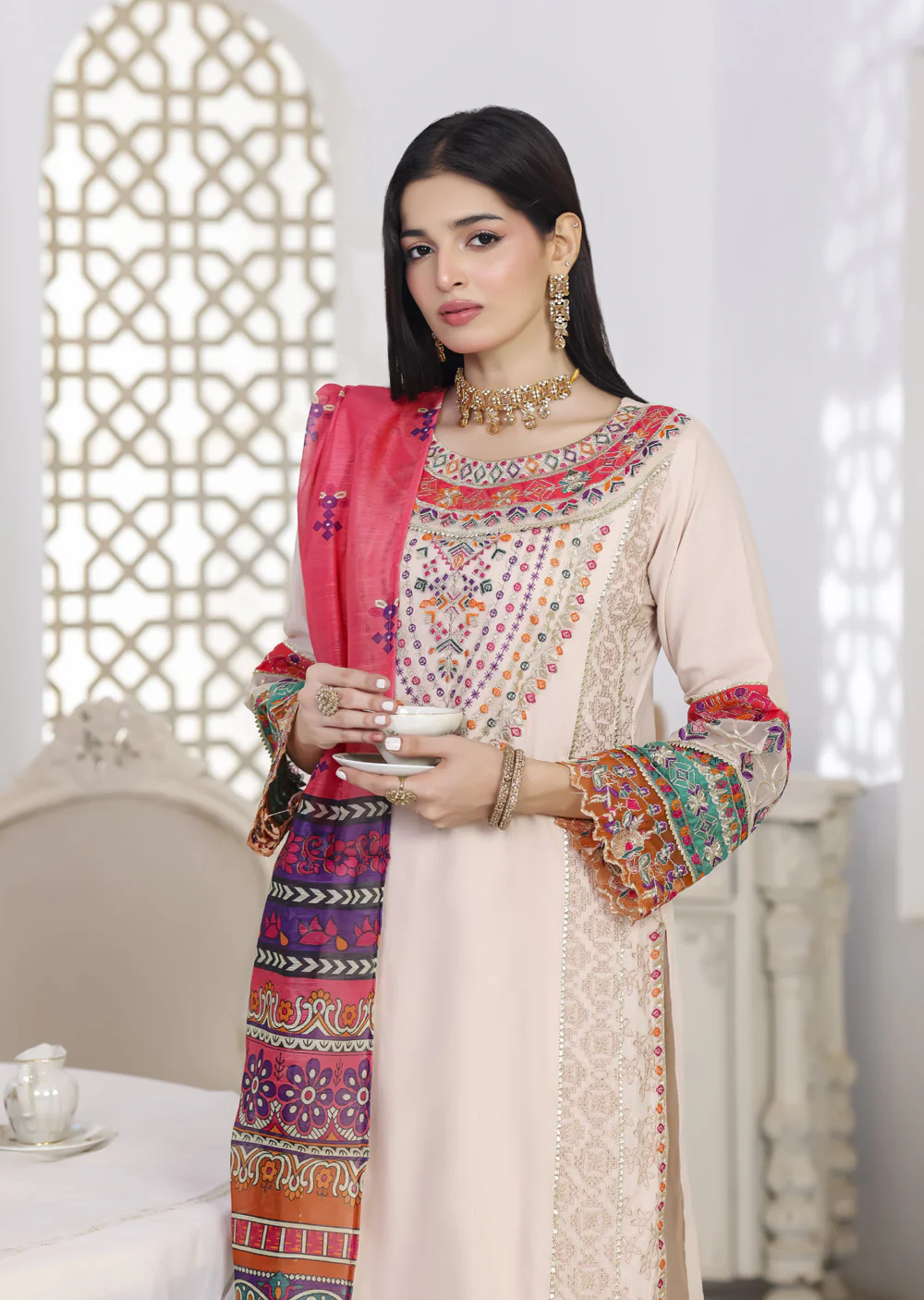 ATR-1157- Readymade Sehrish B Lux Cotton - Image 5