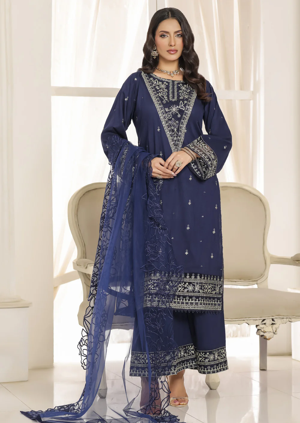 ATR-1167- Readymade Sehrish B Lux Cotton - Image 8