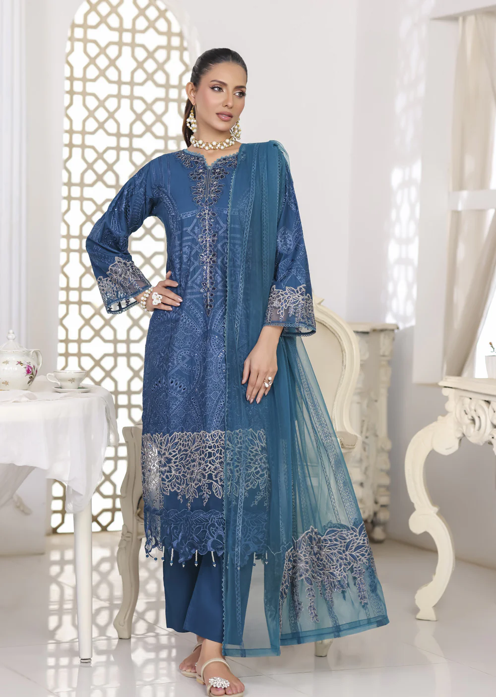 ATR-1601- Readymade Sehrish B Lux Cotton - Image 4