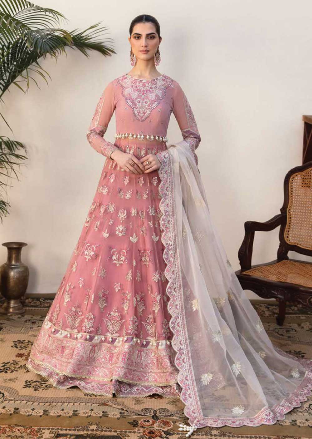 AZL-308 - Rosabella - Unstitched - Mehrbano Ayzel Luxury Chiffon Collection 2023