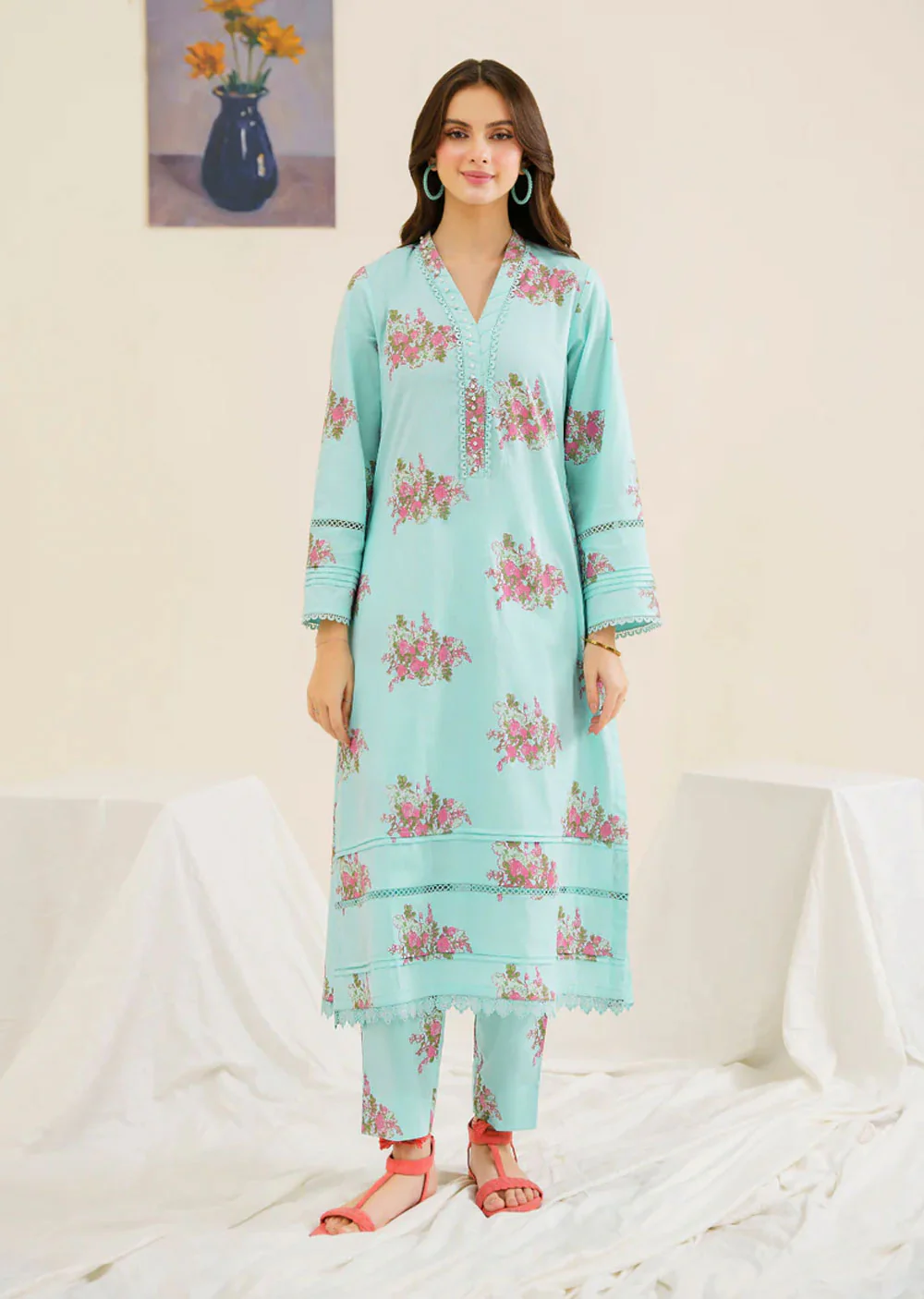 Bali - Readymade 3 Piece Cotton Suit - Image 4
